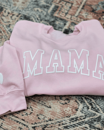 Crewneck rose Mama - Bébé LoupPetitrue