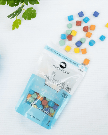 Cubes de bain arc - en - ciel - Bébé LoupHappy hippo