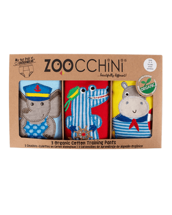 Culotte d'entraînement à la propreté en coton bio (3) 2 - 3t Maritime - Bébé LoupZoochini