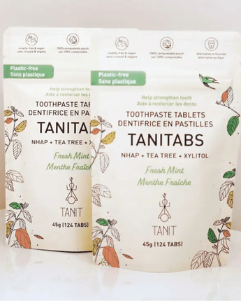 Dentifrice menthe Pastilles à croquer/Recharge 124 pastilles - Bébé LoupTanit