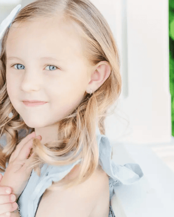 Dormeuses zircon clair - Bébé LoupBébé Loup