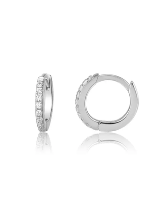 Dormeuses zircon clair - Bébé LoupBébé Loup