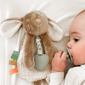 Doudou peluche Billie lapin taupe - Bébé Loupitzy Ritzy