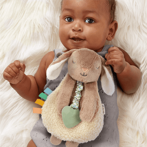 Doudou peluche Billie lapin taupe - Bébé Loupitzy Ritzy