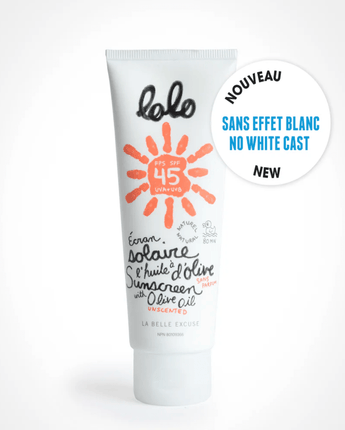 Écran solaire non parfumé - Bébé LoupLolo et moi