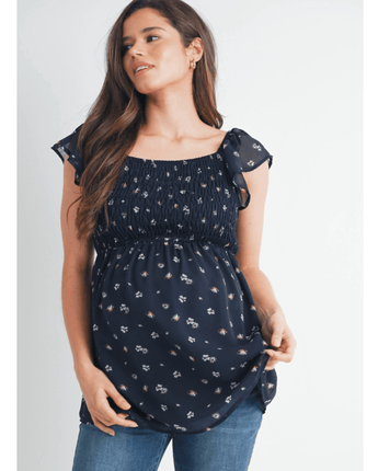 Haut maternité nid d'abeille manches flottantes - Bébé LoupHello Miz