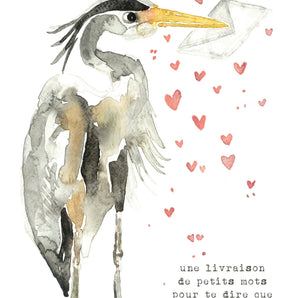 Herbert1 Carte de souhait - Bébé LoupStéphanie Renière illustrations