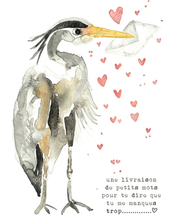 Herbert1 Carte de souhait - Bébé LoupStéphanie Renière illustrations