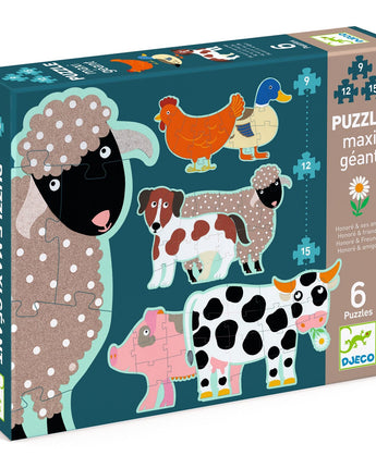 Honoré et ses amis Puzzle 9,12,15 pièces - Bébé LoupDjeco