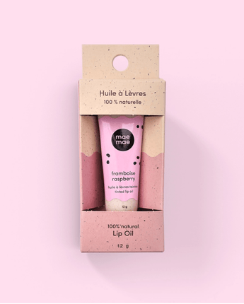 Huile lèvres teintés framboise - Bébé LoupMaemae