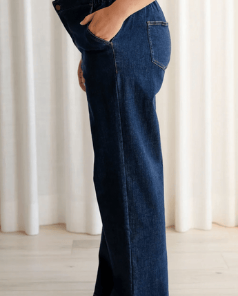 Jeans coupe relaxe indigo - Bébé LoupRose maternité