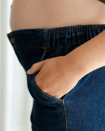 Jeans coupe relaxe indigo - Bébé LoupRose maternité