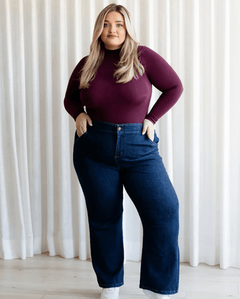 Jeans coupe relaxe indigo - Bébé LoupRose maternité