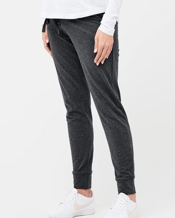 Jogger en jersey bio gris charcoal - Bébé LoupRipe