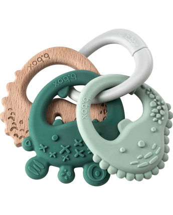 Jouet de dention Trio sauge - Bébé LoupB.Box