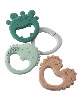 Jouet de dention Trio sauge - Bébé LoupB.Box