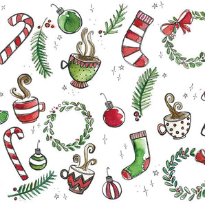 Jules Mini carte de souhait - Bébé LoupStéphanie Renière illustrations