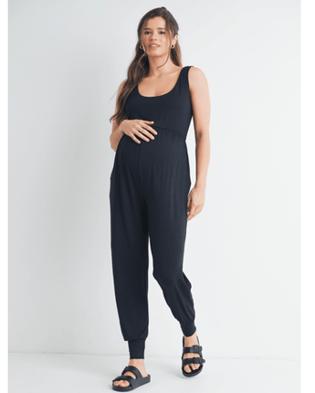 Jumpsuit col rond noir - Bébé LoupHello Miz