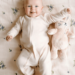 Jumpsuit ultradoux sable - Bébé LoupRose & Léo