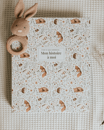 Livre bébé Animal floral - Bébé LoupLe petit tableau noir