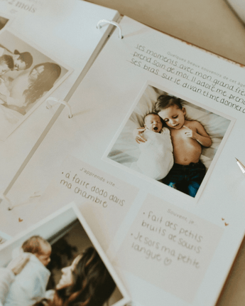 Livre bébé lin beige - Bébé LoupLe petit tableau noir