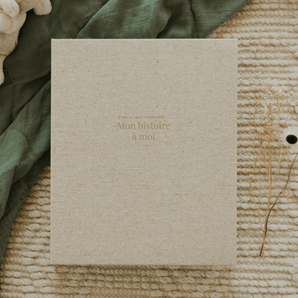 Livre bébé lin beige - Bébé LoupLe petit tableau noir