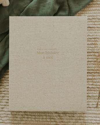 Livre bébé lin beige - Bébé LoupLe petit tableau noir