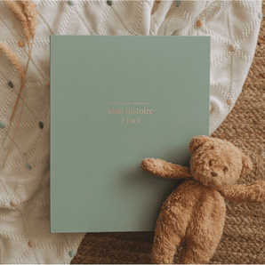 Livre bébé sauge et or - Bébé LoupLe petit tableau noir