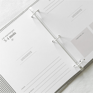 Livre bébé tissu gris - Bébé LoupLe petit tableau noir