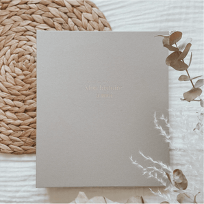 Livre bébé tissu gris - Bébé LoupLe petit tableau noir