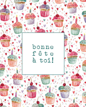 Louane2 Carte de souhait - Bébé LoupStéphanie Renière illustrations