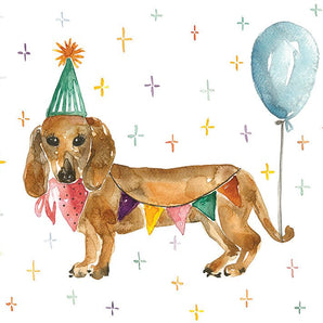 Lucien Mini carte de souhait - Bébé LoupStéphanie Renière illustrations