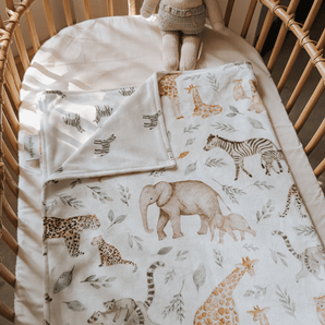 Ma p'tite couverte Savannah - Bébé LoupVeille sur toi