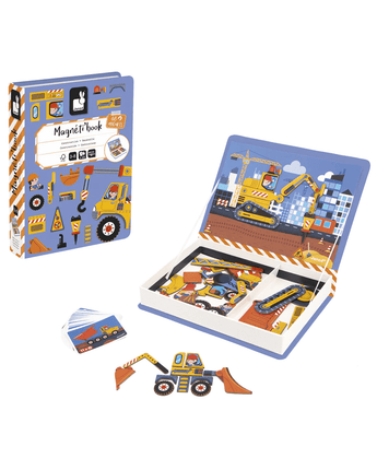 Magnéti'book Construction - Bébé LoupJanod