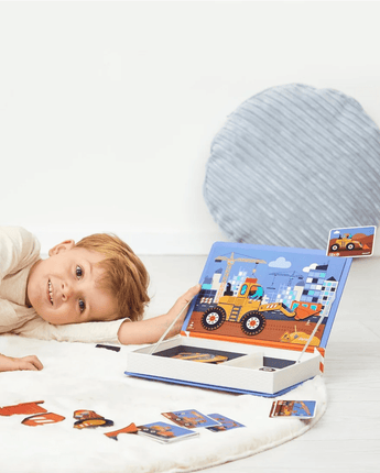 Magnéti'book Construction - Bébé LoupJanod