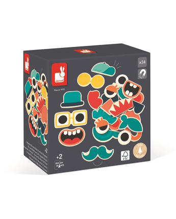 Magnets Mix & match portrait - Bébé LoupJanod