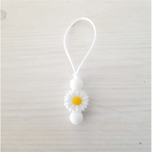 Marguerite blanche zipette - Bébé LoupCréation Jade