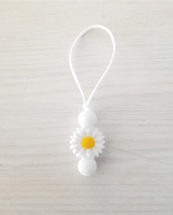 Marguerite blanche zipette - Bébé LoupCréation Jade