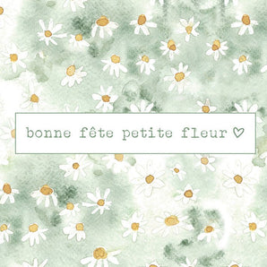 Marguerite6 Carte de souhait - Bébé LoupStéphanie Renière illustrations