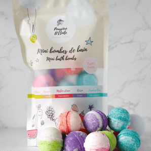 Mini bombes de bain tutti frutti - Bébé LoupSavonnerie Poussière d'Étoile