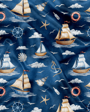 Minky À l'abordage - Bébé LoupOléoops