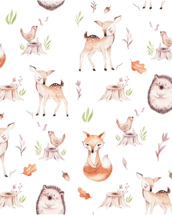 Minky Animaux de la forêt 1 - Bébé LoupOléoops