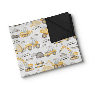 Minky Chantier de construction - Bébé LoupOléoops