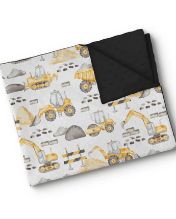 Minky Chantier de construction - Bébé LoupOléoops