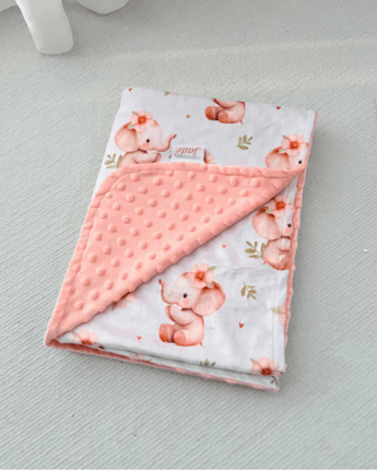 Minky Emma l'éléphant - Bébé LoupCréation Jade