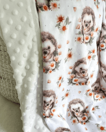 Minky hérissons - Bébé LoupCréation Jade