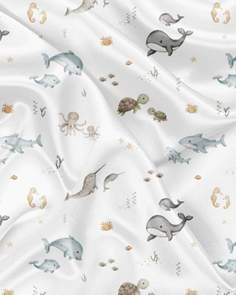 Minky Vie sous - marine - Bébé LoupOléoops