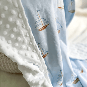 Minky Voiliers - Bébé LoupCréation Jade