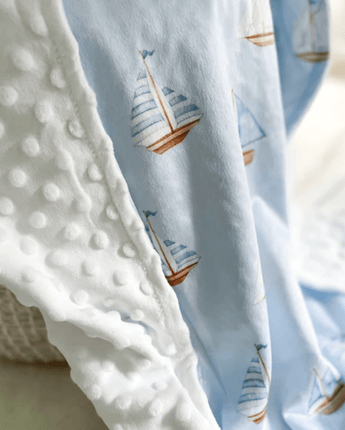 Minky Voiliers - Bébé LoupCréation Jade