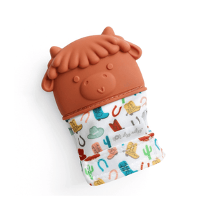 Mitaine de dentition Vache highland - Bébé Loupitzy Ritzy